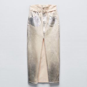 Metallic Silver skirt